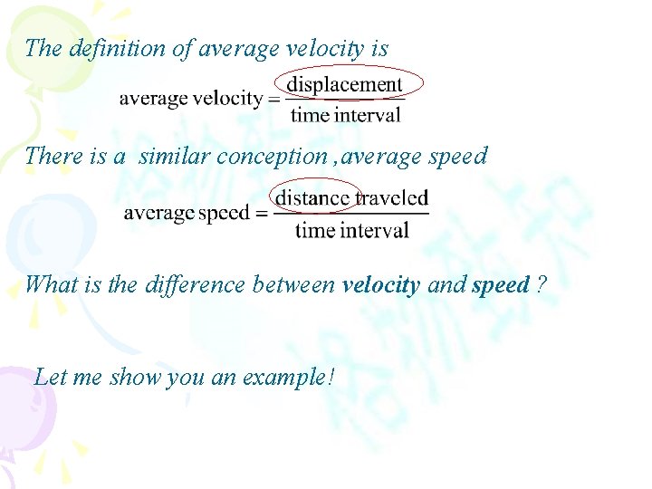 definition of average speed