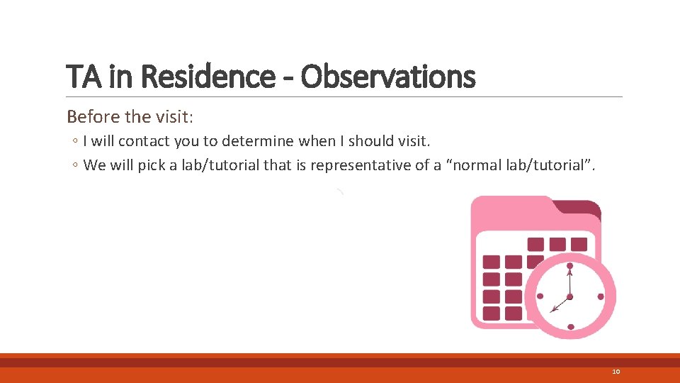Ta Observation Examples Department of Computer Science TA Workshop Adapted from