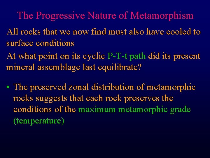 Chapter 21 Metamorphism as systems Ch