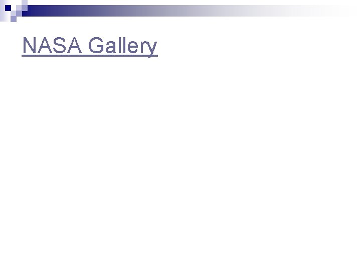 NASA Gallery 