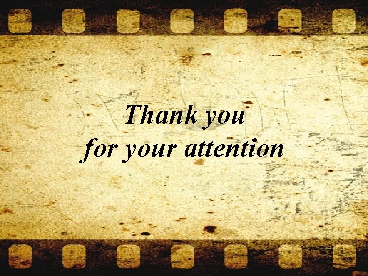 Thank you for your attention 