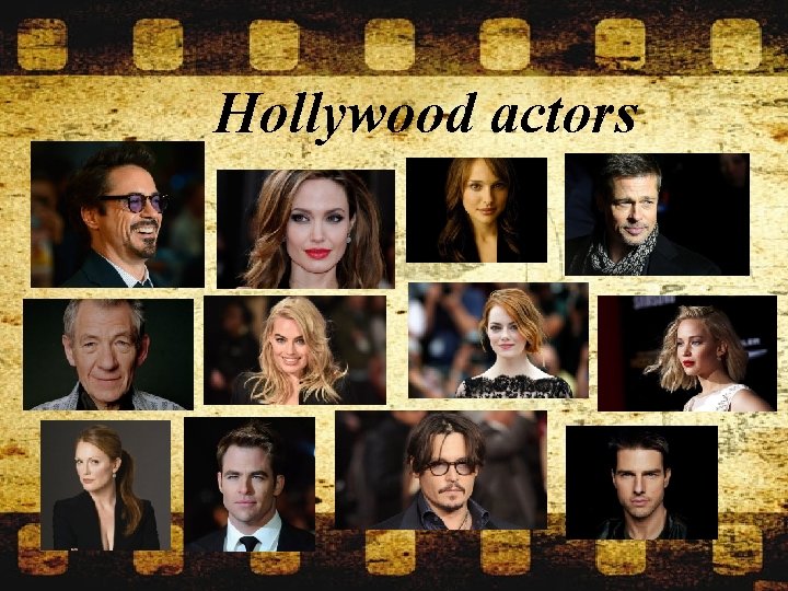 Hollywood actors 