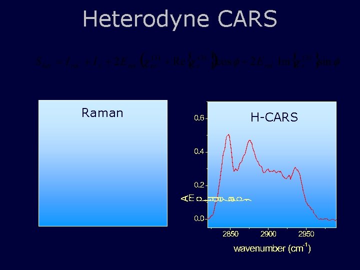 Heterodyne CARS Raman CARS H-CARS 