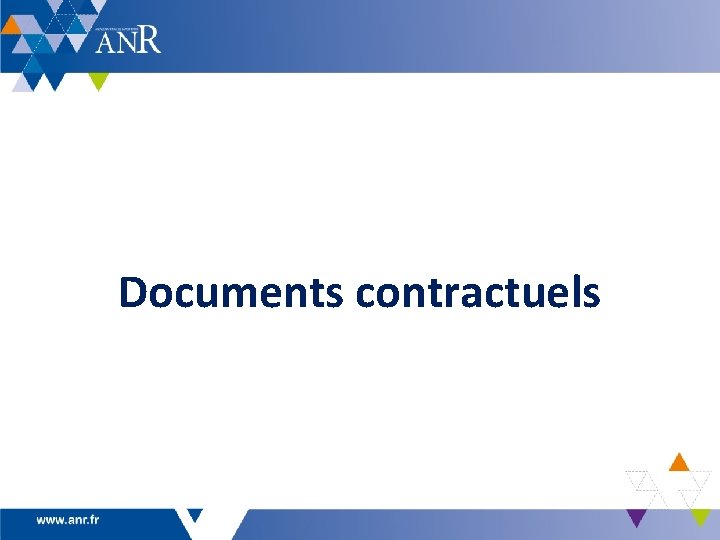 Documents contractuels 