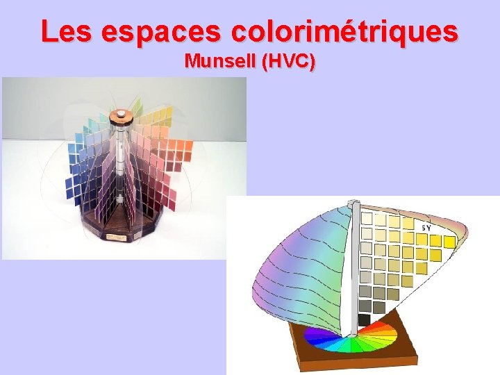 Les espaces colorimétriques Munsell (HVC) 