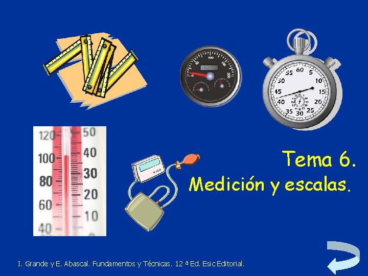 Tema 6. Medición y escalas. I. Grande y E. Abascal. Fundamentos y Técnicas. 12