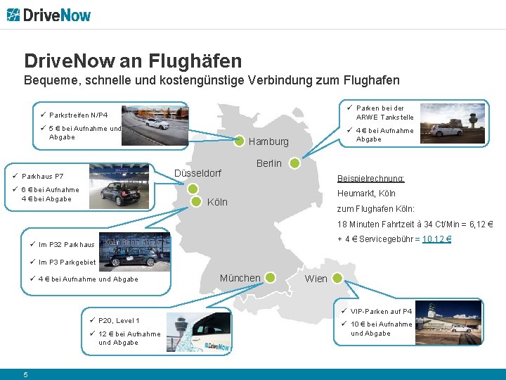 Drive. Now an Flughäfen Bequeme, schnelle und kostengünstige Verbindung zum Flughafen ü Parkstreifen N/P