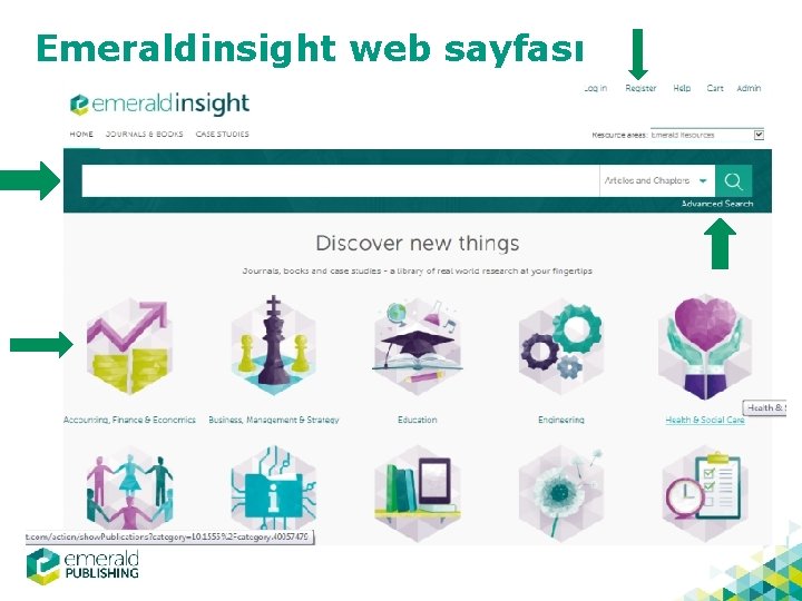 Emeraldinsight web sayfası 
