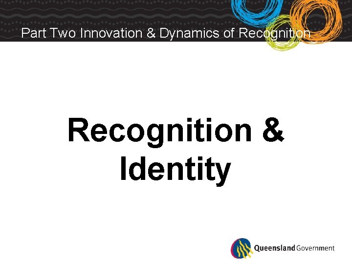 Part Two Innovation & Dynamics of Recognition & Identity 