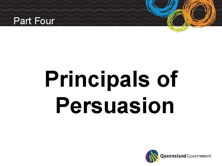 Part Four Principals of Persuasion 