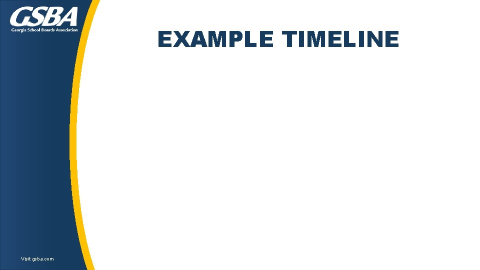 EXAMPLE TIMELINE Visit gsba. com EXAMPLE TIMELINE Visit gsba. com