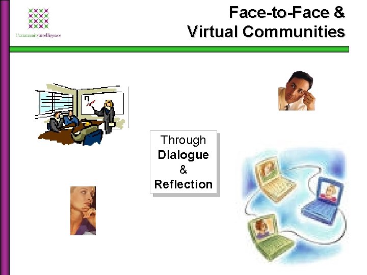 Face-to-Face & Virtual Communities Through Dialogue & Reflection 