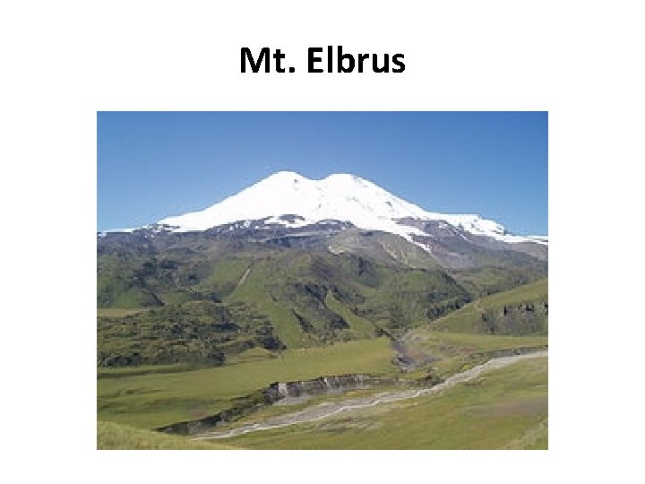 Mt. Elbrus 