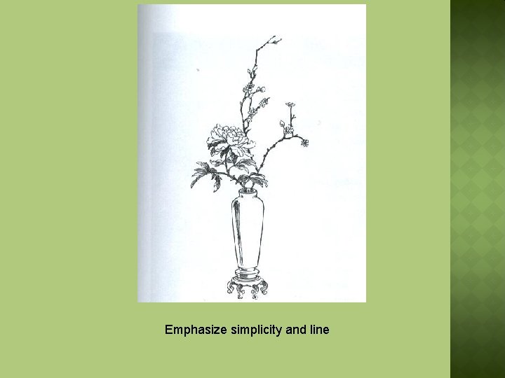 Emphasize simplicity and line 