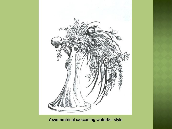 Asymmetrical cascading waterfall style 