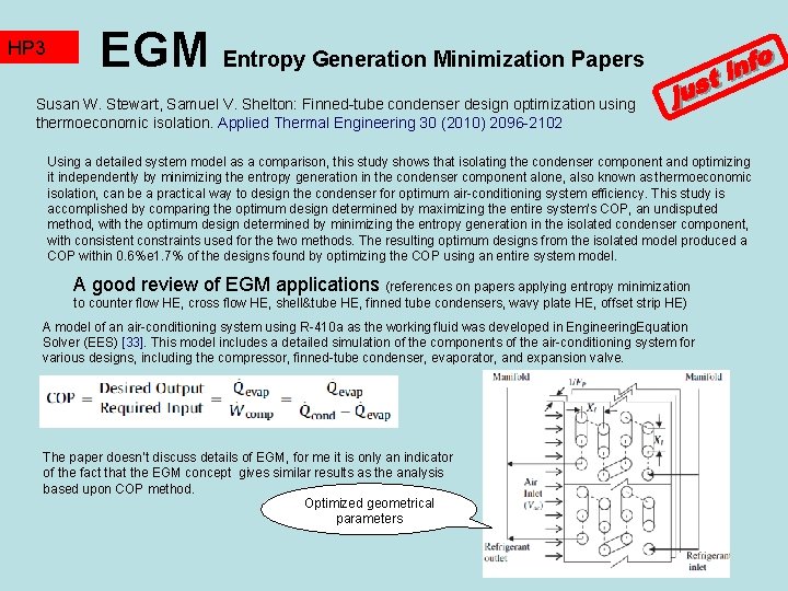 HP 3 TZ 2 EGM Entropy Generation Minimization Papers Susan W. Stewart, Samuel V.