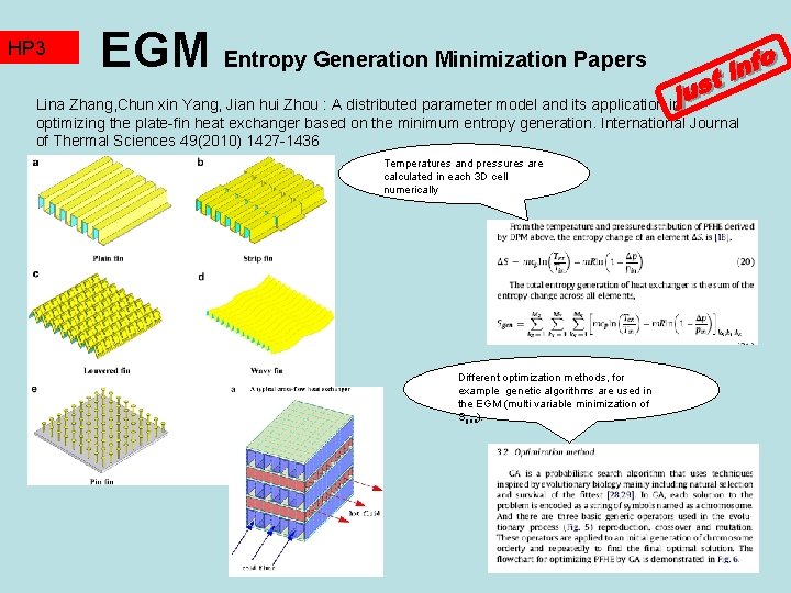 HP 3 TZ 2 EGM Entropy Generation Minimization Papers Lina Zhang, Chun xin Yang,