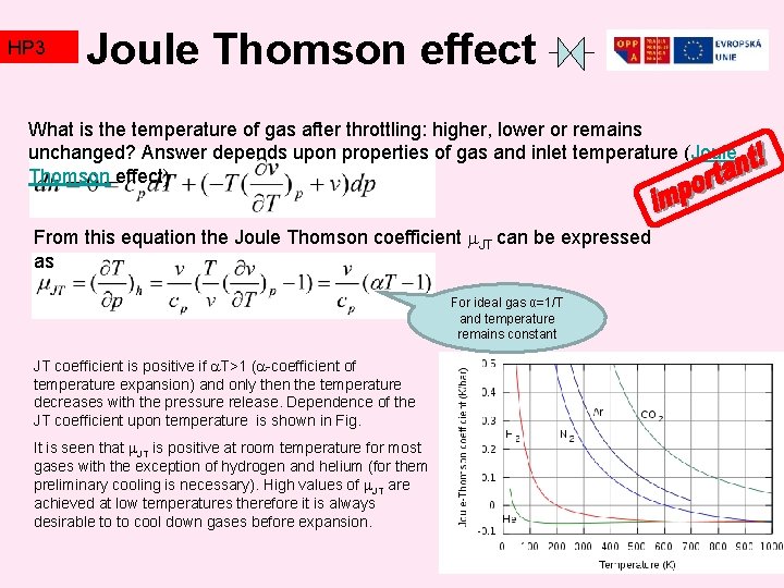 HP 3 TZ 2 Joule Thomson effect What is the temperature of gas after