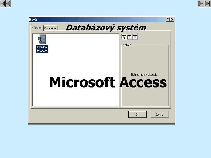 Databázový systém Microsoft Access 