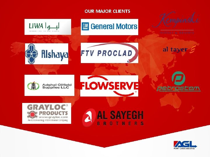 OUR MAJOR CLIENTS 