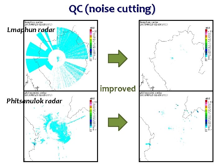 QC (noise cutting) Lmaphun radar improved Phitsanulok radar 