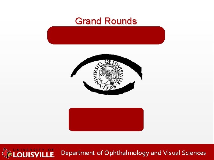 Grand Rounds Masquerading Disease Niloofar Piri MD May 19 th 2017 Department of Ophthalmology Grand Rounds Masquerading Disease Niloofar Piri MD May 19 th 2017 Department of Ophthalmology
