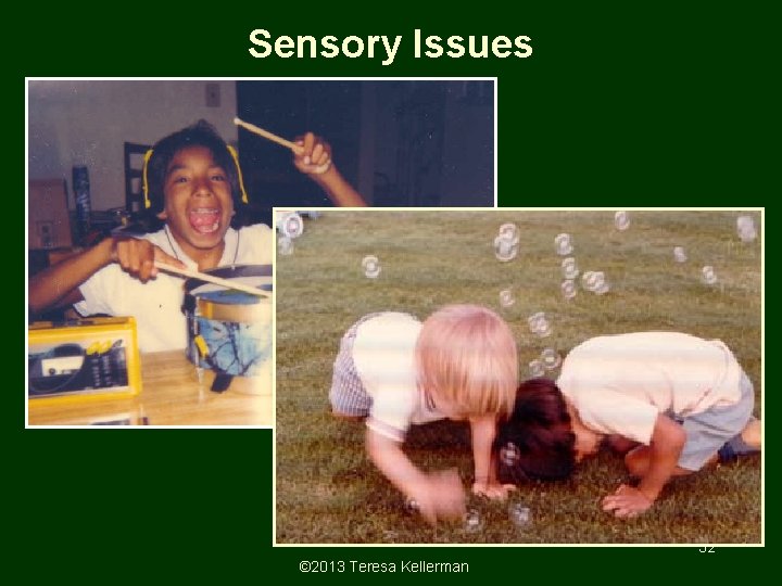 Sensory Issues 32 © 2013 Teresa Kellerman 
