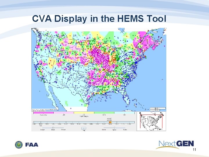 CVA Display in the HEMS Tool 11 