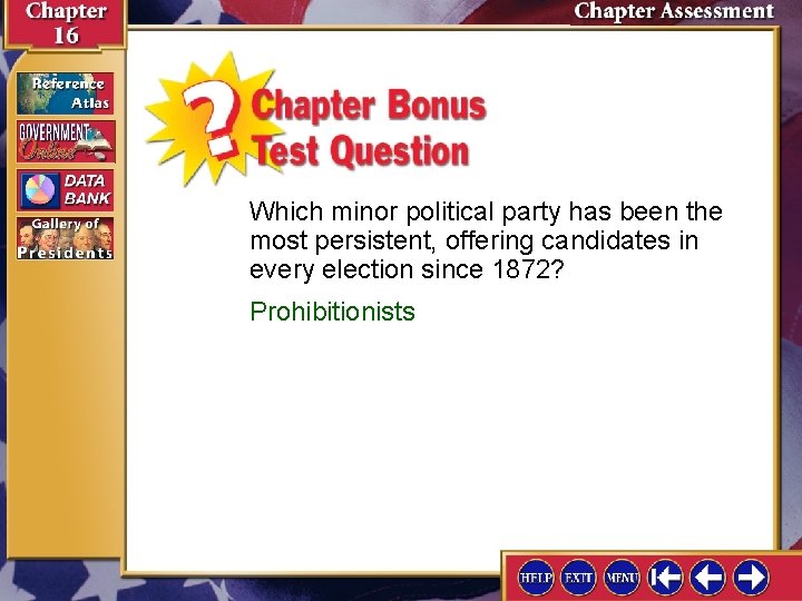 Which minor political party has been the most persistent, offering candidates in every election