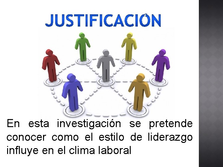 En esta investigación se pretende conocer como el estilo de liderazgo influye en el