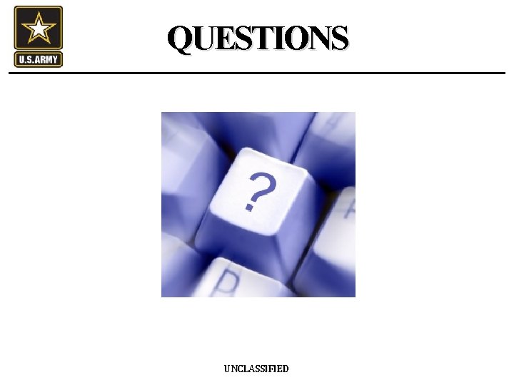 QUESTIONS UNCLASSIFIED 