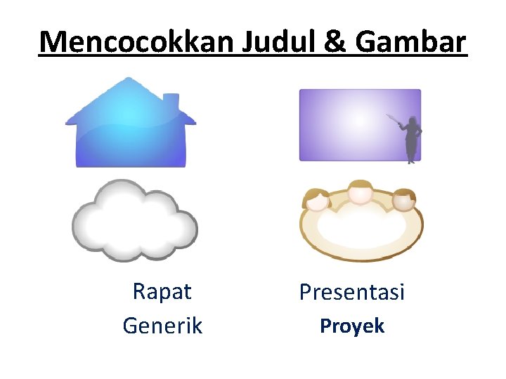 Mencocokkan Judul & Gambar Rapat Generik Presentasi Proyek 