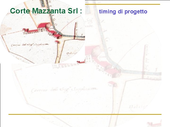 Corte Mazzanta Srl : timing di progetto 