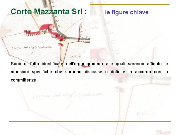 Corte Mazzanta Srl : le figure chiave Sono di fatto identificate nell’organigramma alle quali