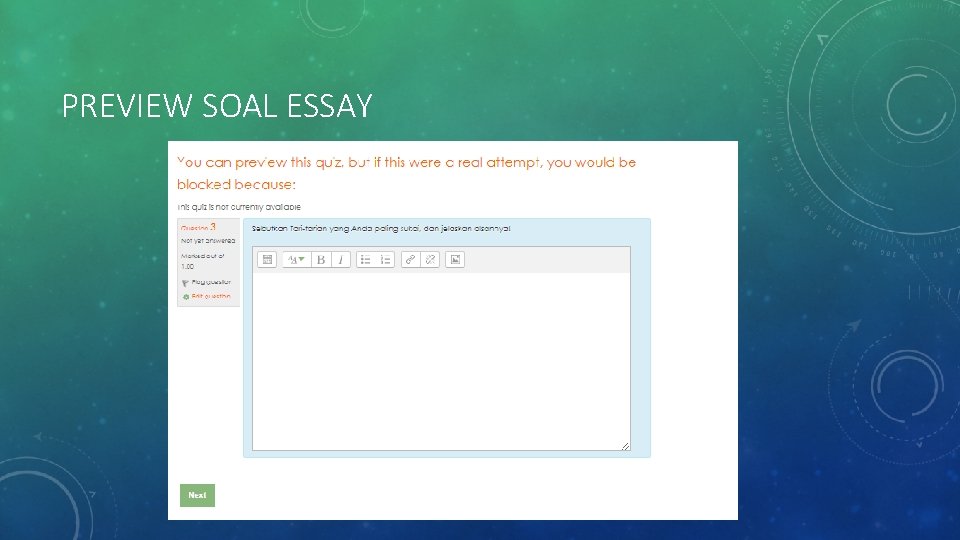 PREVIEW SOAL ESSAY 