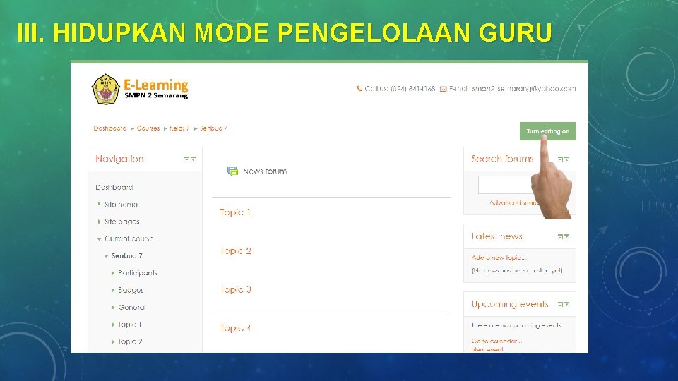 III. HIDUPKAN MODE PENGELOLAAN GURU 