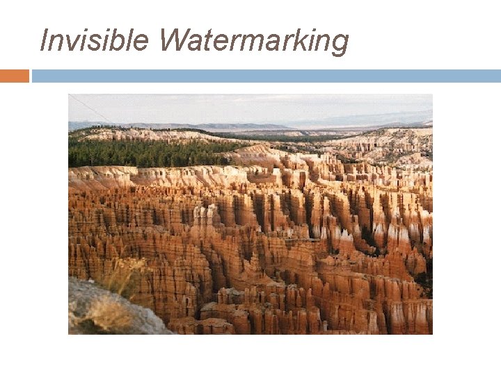 Invisible Watermarking 