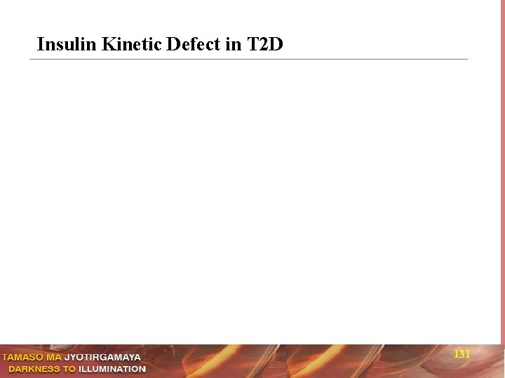 Insulin Kinetic Defect in T 2 D 131 