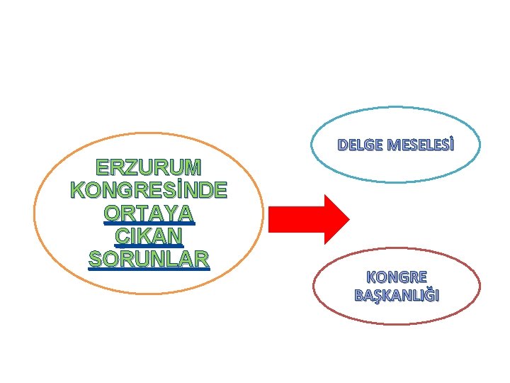 DELGE MESELESİ ERZURUM KONGRESİNDE ORTAYA ÇIKAN SORUNLAR KONGRE BAŞKANLIĞI 