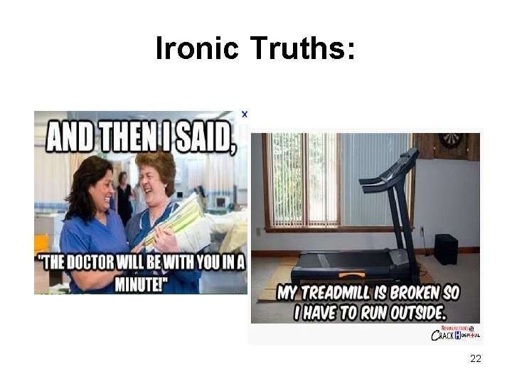 Ironic Truths: 22 