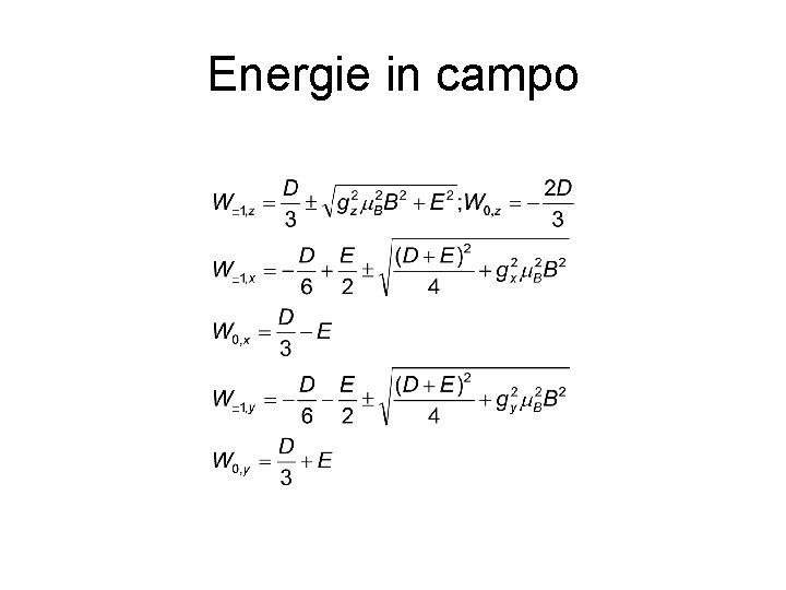 Energie in campo 