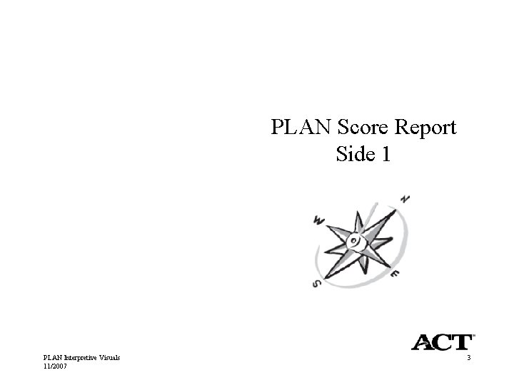 PLAN Score Report Side 1 PLAN Interpretive Visuals 11/2007 3 