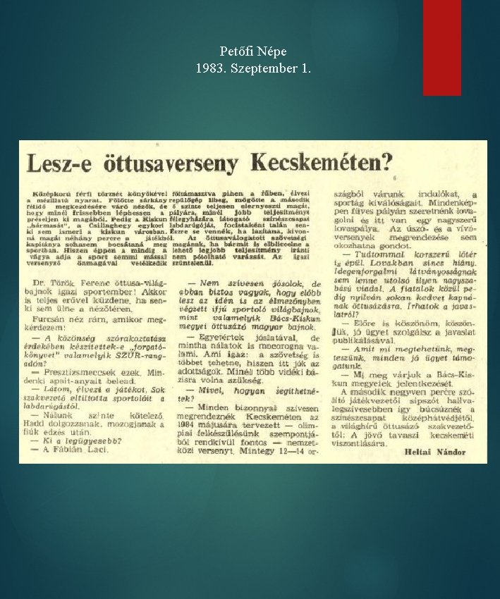 Petőfi Népe 1983. Szeptember 1. 