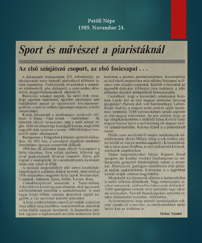 Petőfi Népe 1989. November 24. 