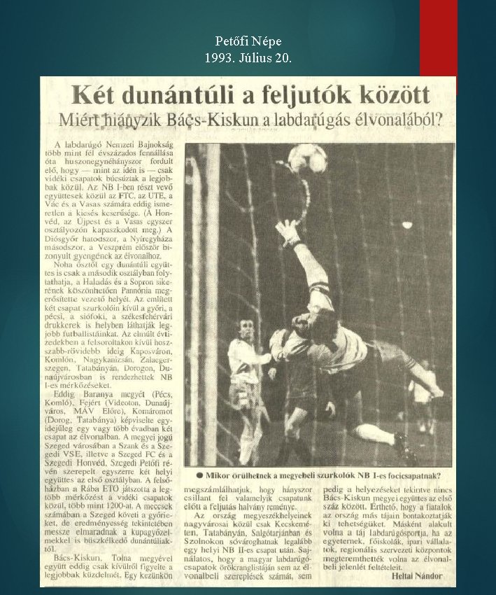 Petőfi Népe 1993. Július 20. 