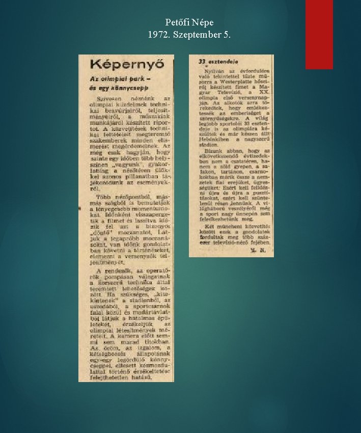 Petőfi Népe 1972. Szeptember 5. 