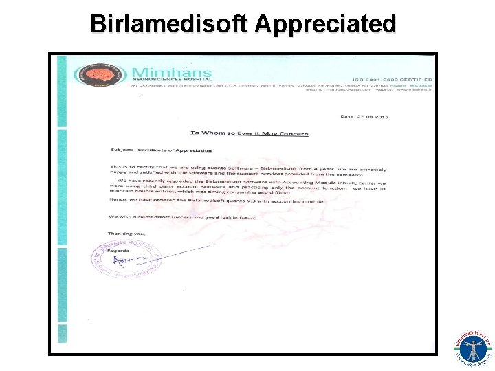 Birlamedisoft Appreciated 