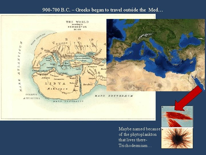900 -700 B. C. – Greeks began to travel outside the Med… Maybe named