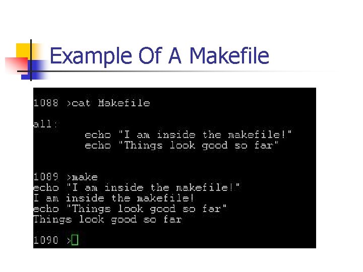 Example Of A Makefile 