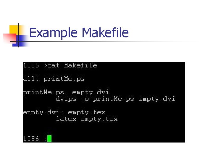 Example Makefile 